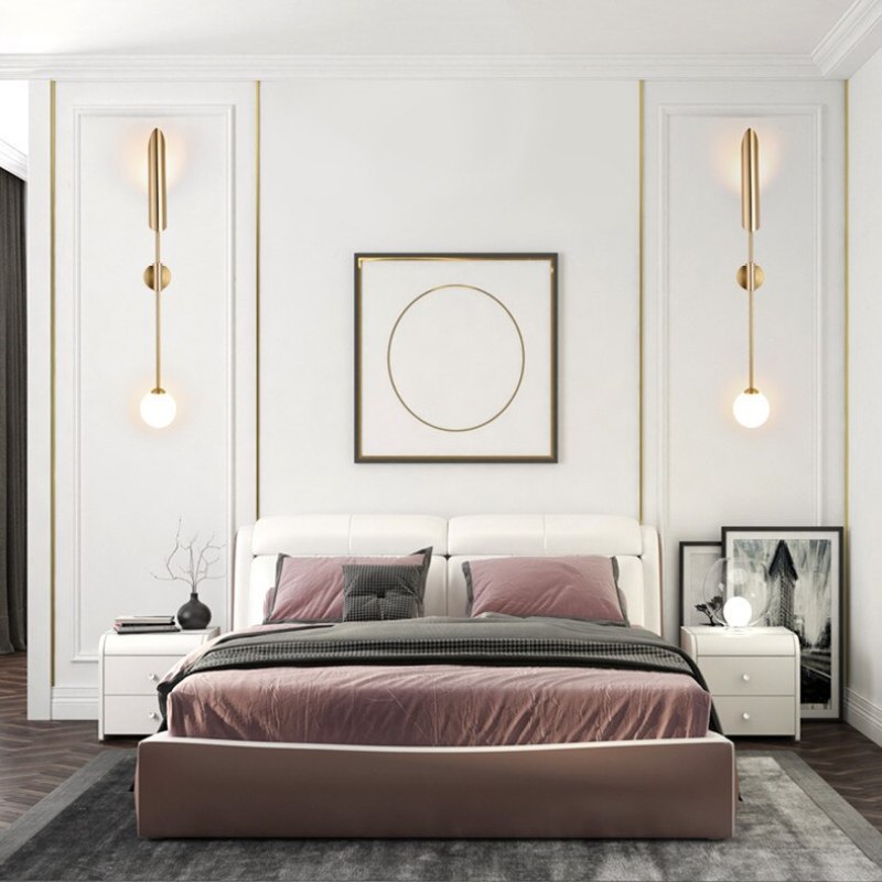 Golden Scabbard Wall Light Luxe Double Head