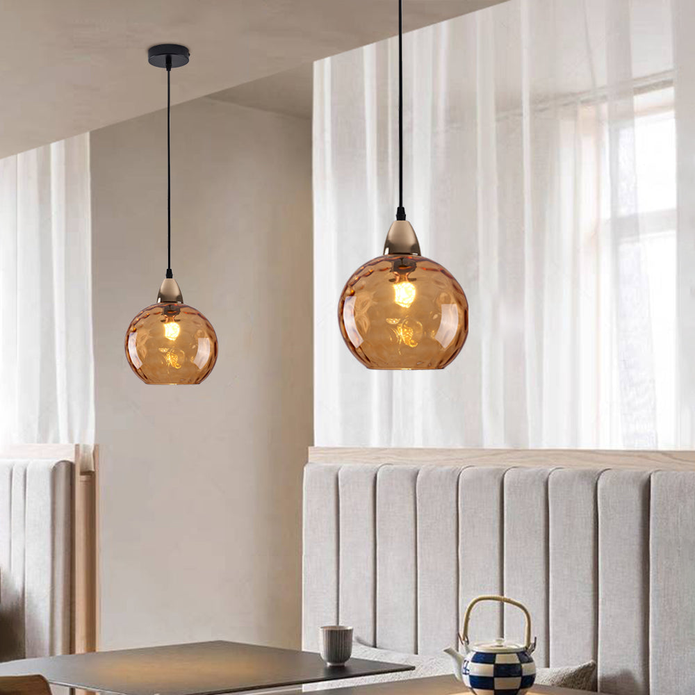 Water Ripple Effect Glass Pendant Light