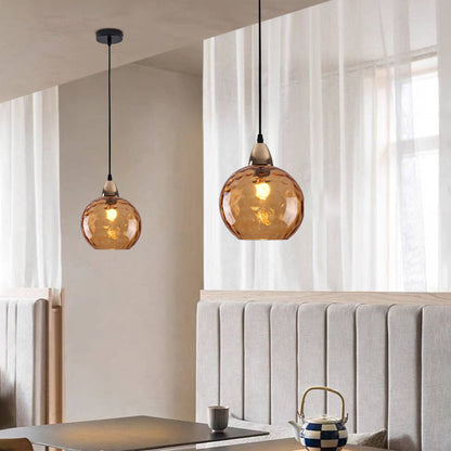 Water Ripple Effect Glass Pendant Light
