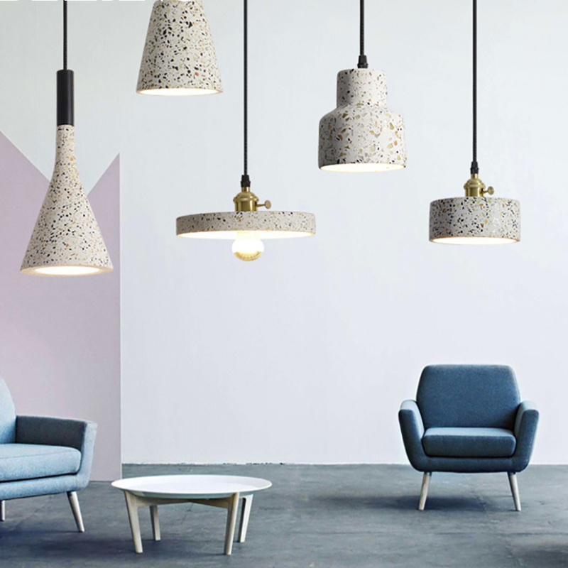 Light Pendant Shade Stone Elegant With Glow Soft