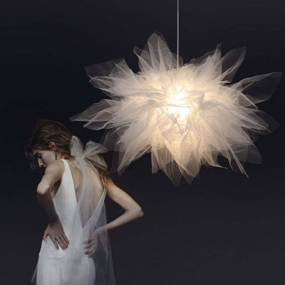 Soft Ambient Glow Fabric Pendant Light