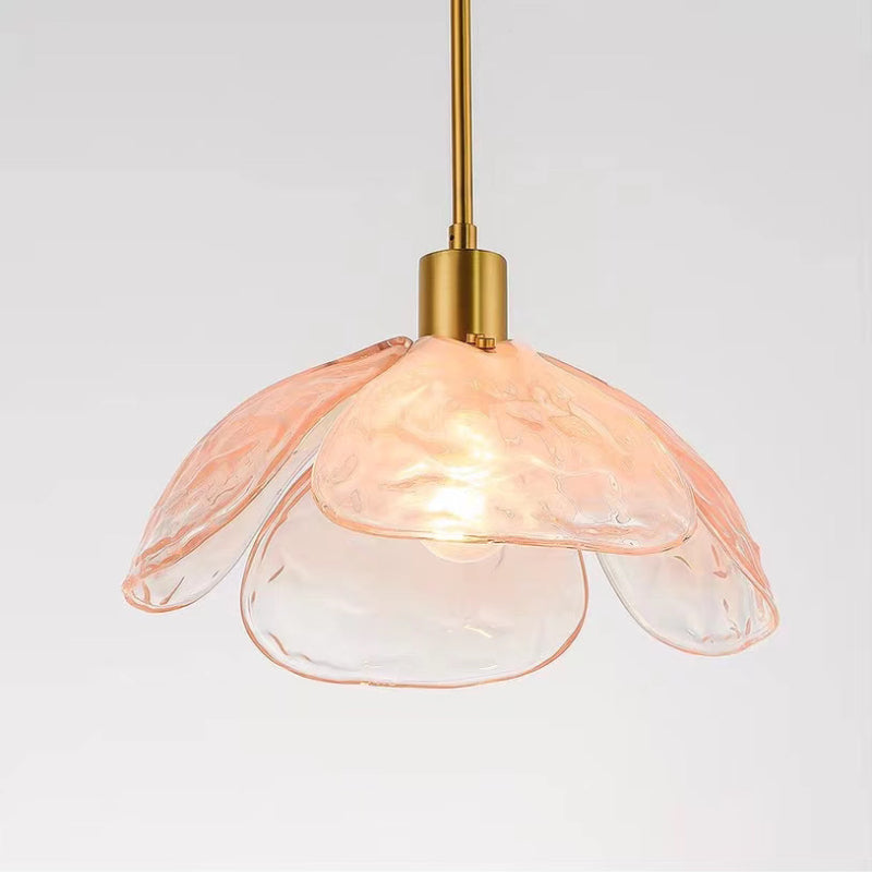 Pendant Light in Metal And Glass Contemporary Elegant