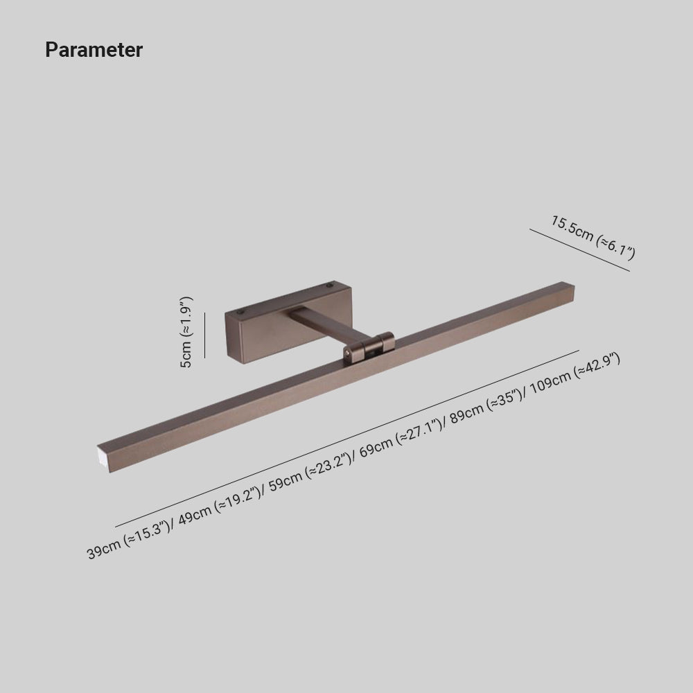 Bathroom Metal Wall Light LED Rotatable Vanity