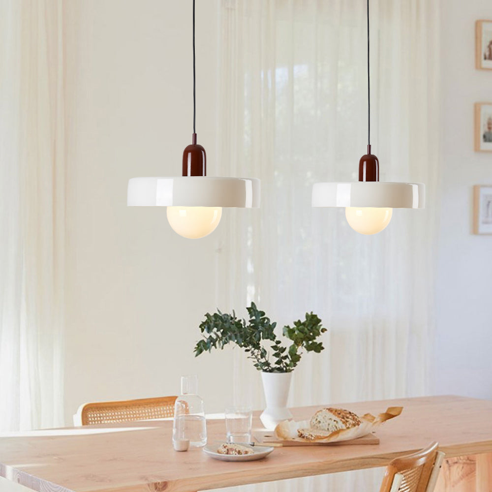 Warm Glow Vintage Glass Pendant Light