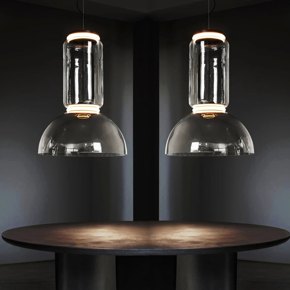Living Room Ambience Warm White Glass Pendant Light