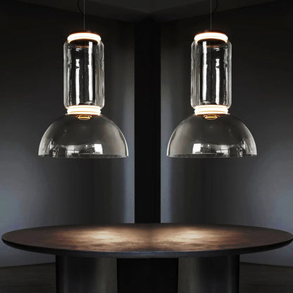 Living Room Ambience Warm White Glass Pendant Light