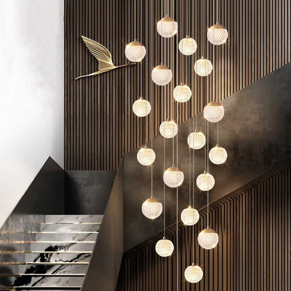 Modern Flair Pendant Light With Gold Art Deco