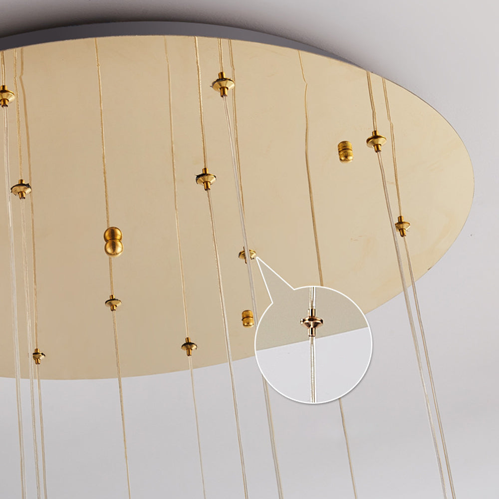 Modern Flair Pendant Light With Gold Art Deco