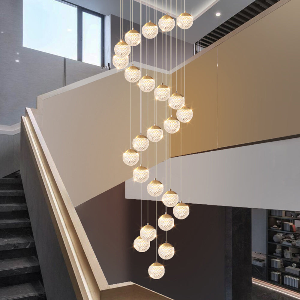 Modern Flair Pendant Light With Gold Art Deco