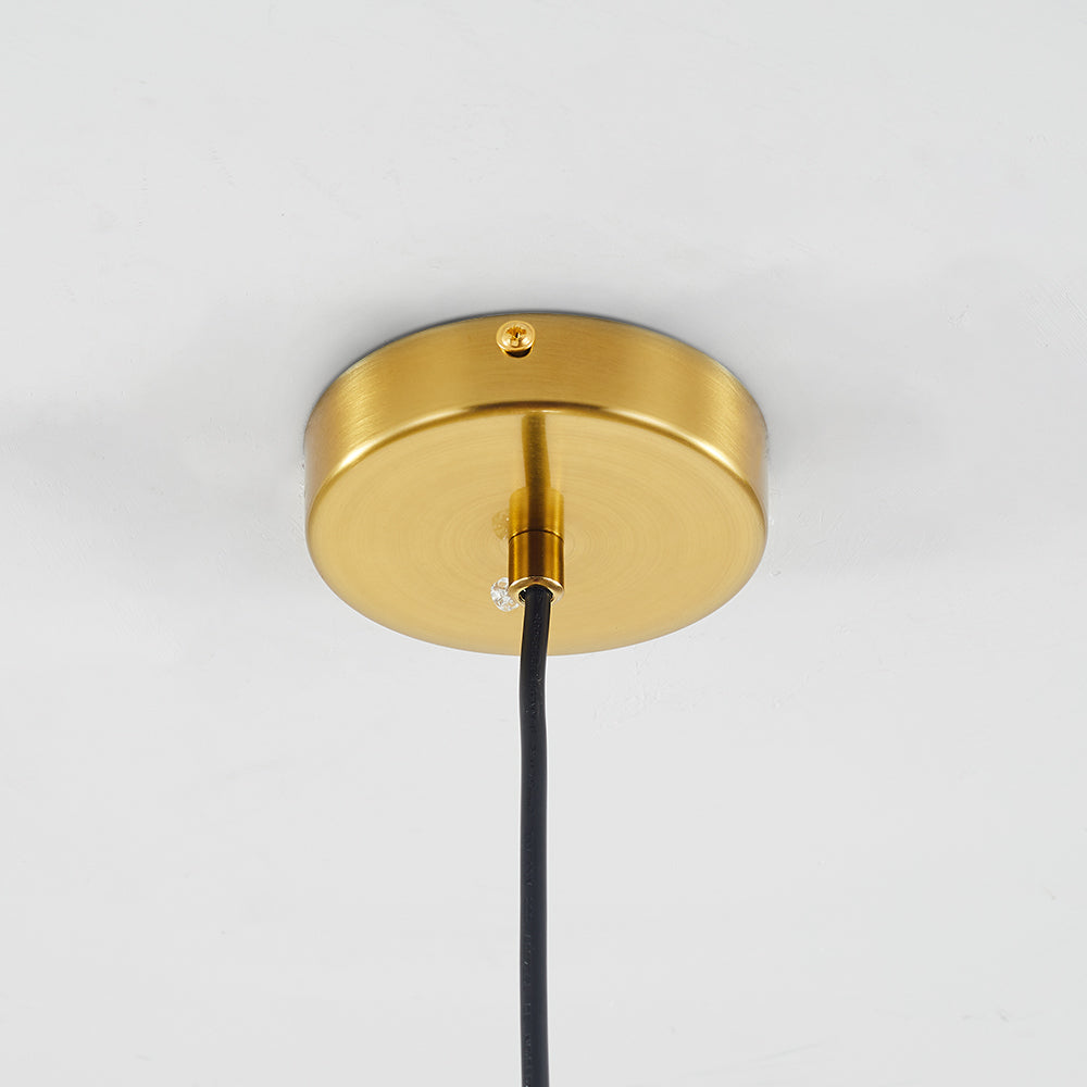 Modern Ambience Clear Or Amber Glass Globe Pendant Light