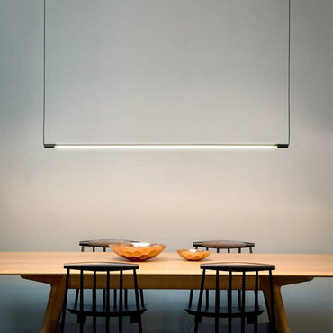Black Smart Linear Dimmable Pendant Light