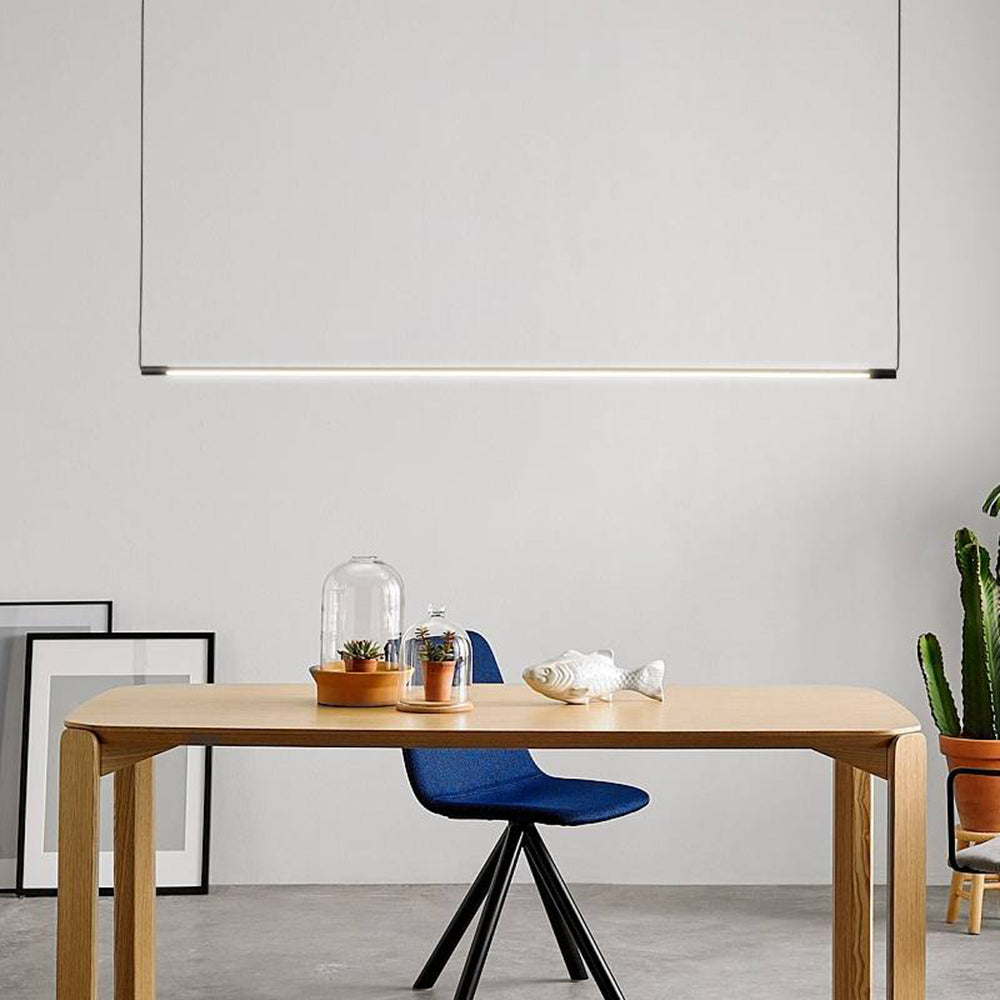 Black Smart Linear Dimmable Pendant Light
