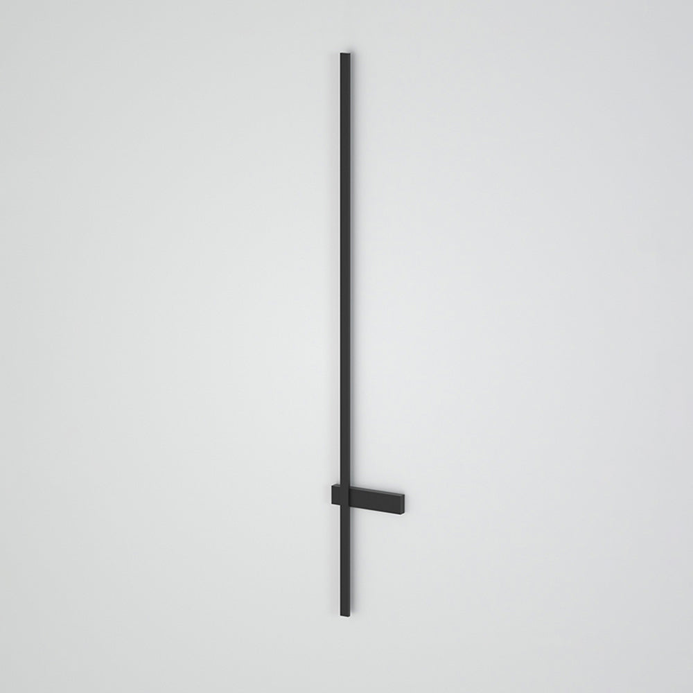 Black Outdoor Linear Wall Duo Minimalist Light