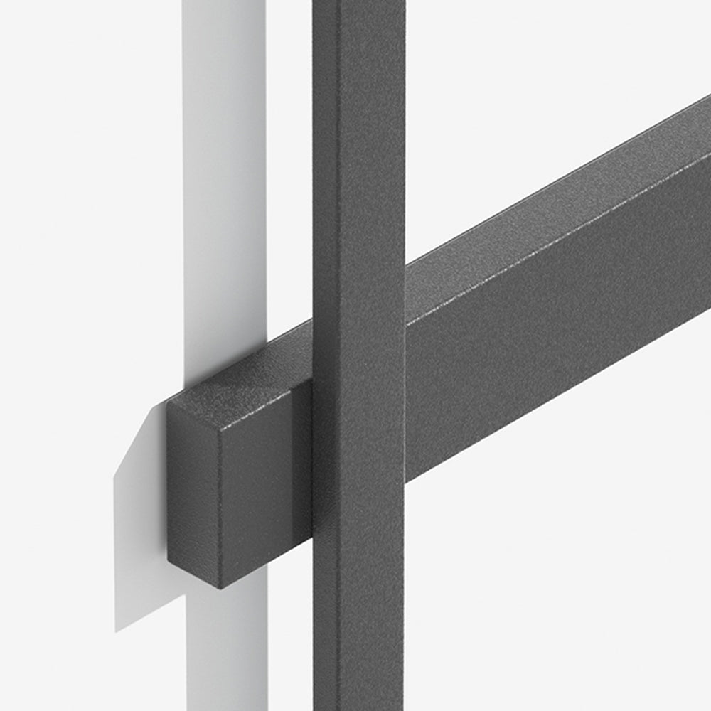Black Outdoor Linear Wall Duo Minimalist Light