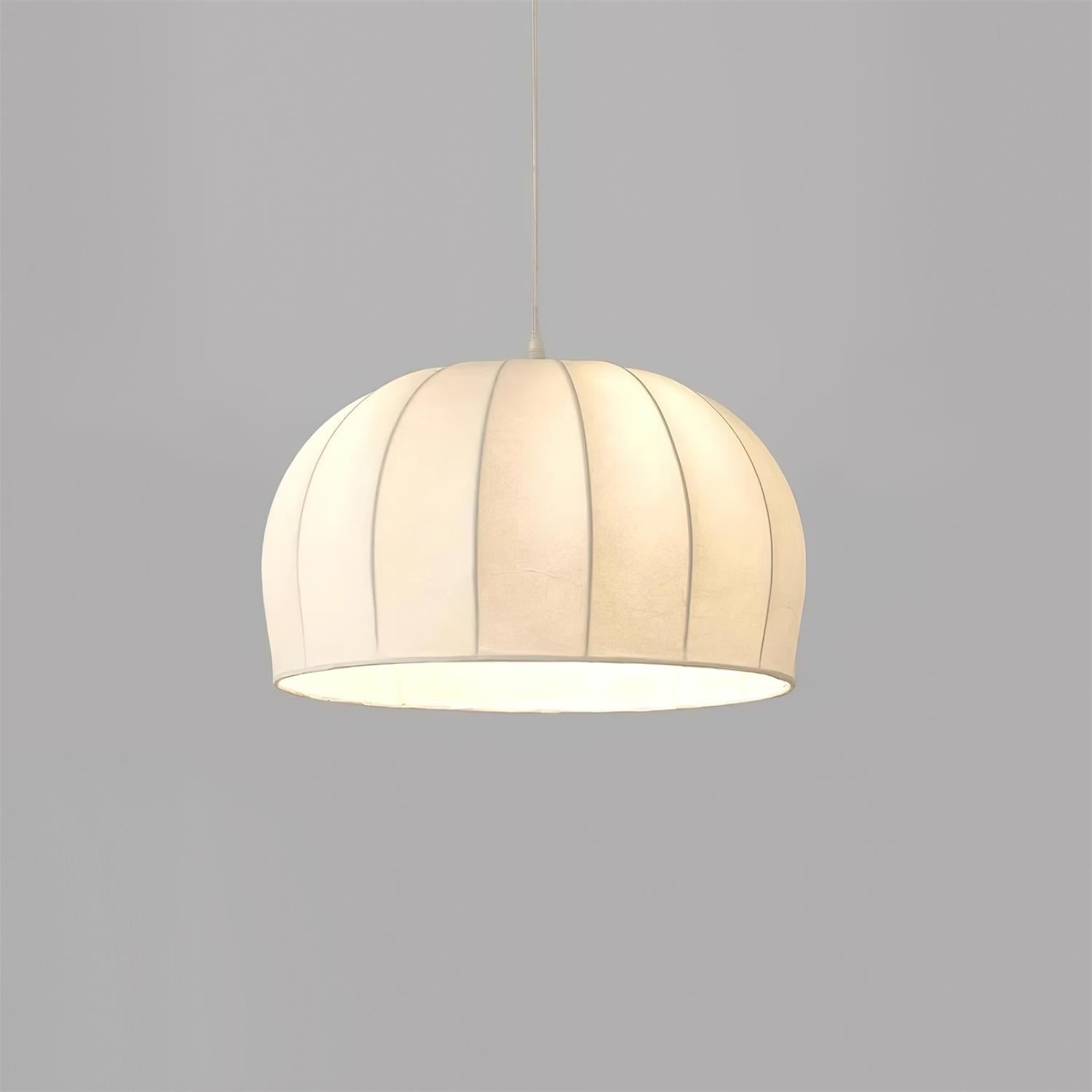 Pendant Dome Fabric Lamp White For Ambient Soft Lighting