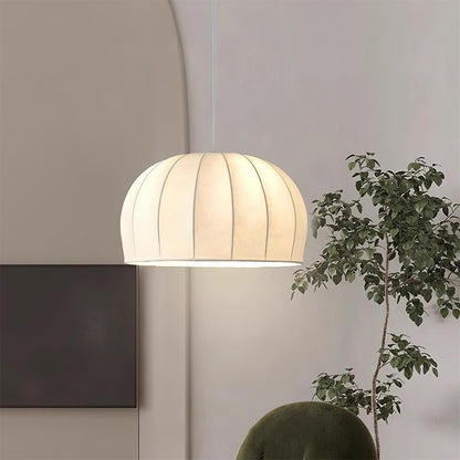 Pendant Dome Fabric Lamp White For Ambient Soft Lighting