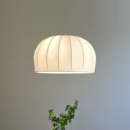 Pendant Dome Fabric Lamp White For Ambient Soft Lighting