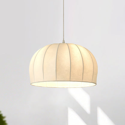 Pendant Dome Fabric Lamp White For Ambient Soft Lighting
