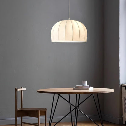 Pendant Dome Fabric Lamp White For Ambient Soft Lighting