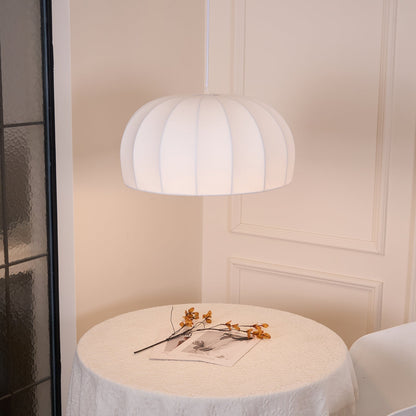 Pendant Dome Fabric Lamp White For Ambient Soft Lighting