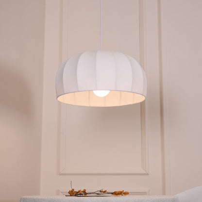 Pendant Dome Fabric Lamp White For Ambient Soft Lighting