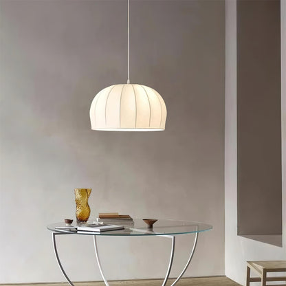 Pendant Dome Fabric Lamp White For Ambient Soft Lighting