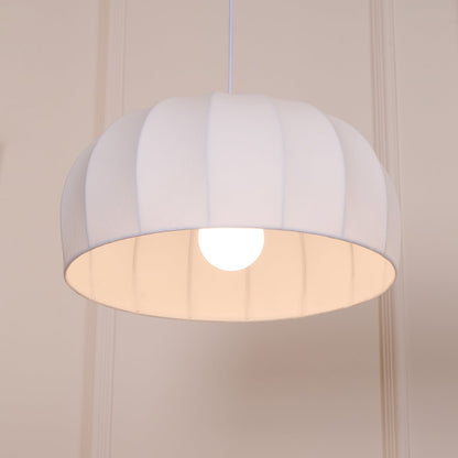 Pendant Dome Fabric Lamp White For Ambient Soft Lighting
