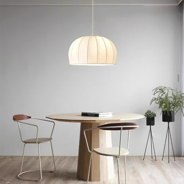 Pendant Dome Fabric Lamp White For Ambient Soft Lighting