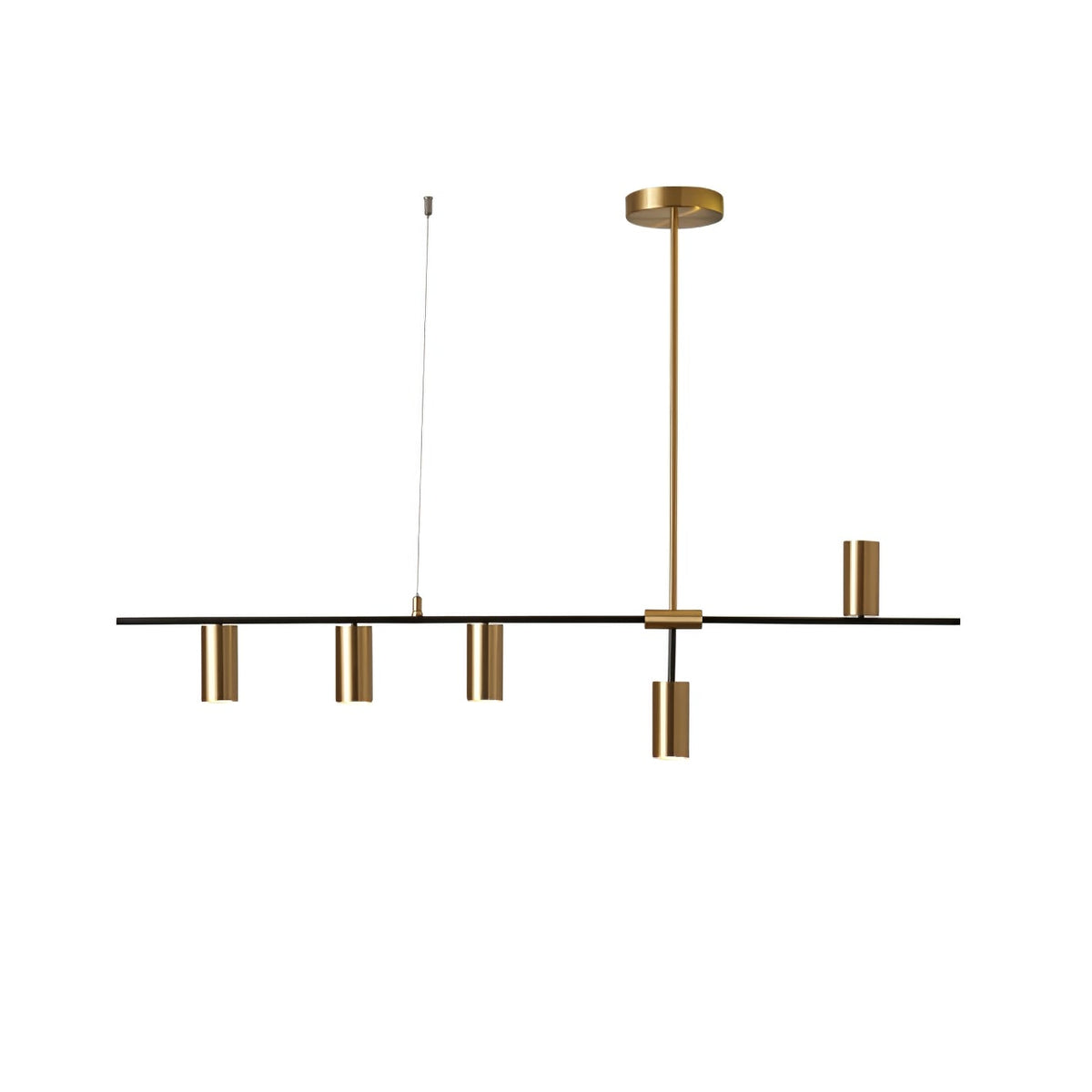 Adjustable Height Linear Pendant Lights