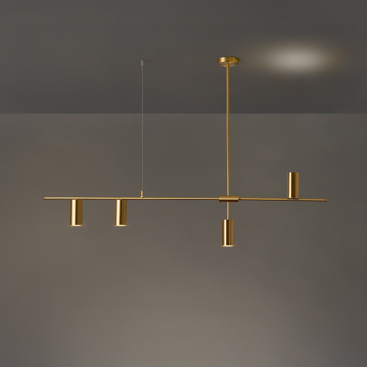 Adjustable Height Linear Pendant Lights