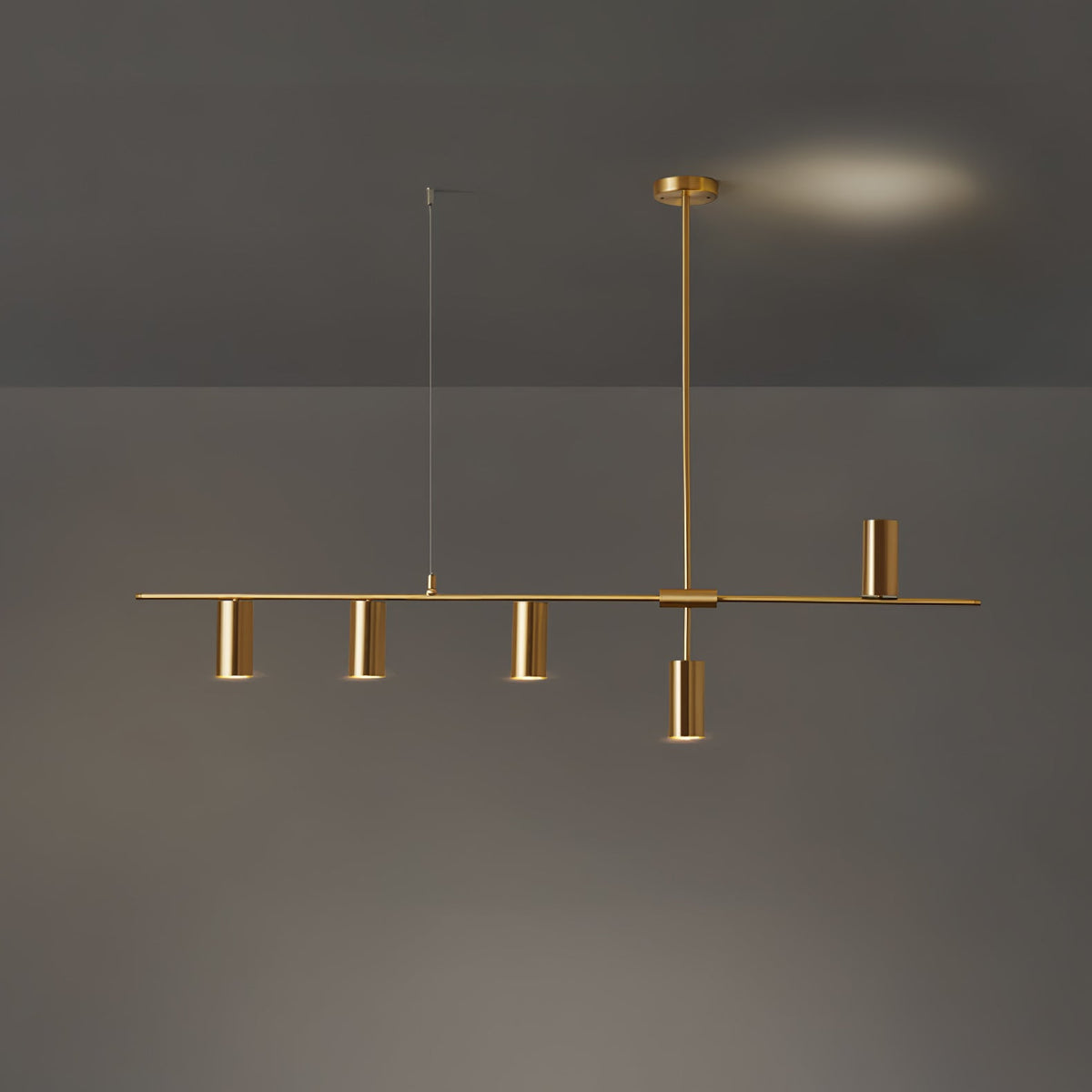 Adjustable Height Linear Pendant Lights