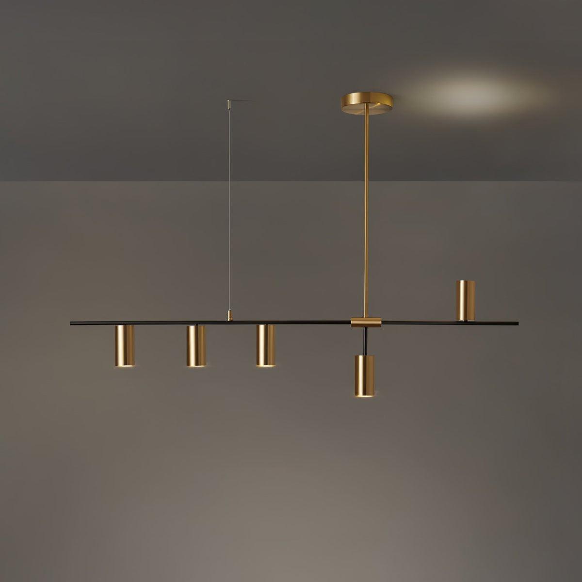 Adjustable Height Linear Pendant Lights