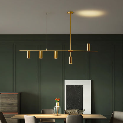 Adjustable Height Linear Pendant Lights