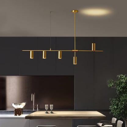 Adjustable Height Linear Pendant Lights