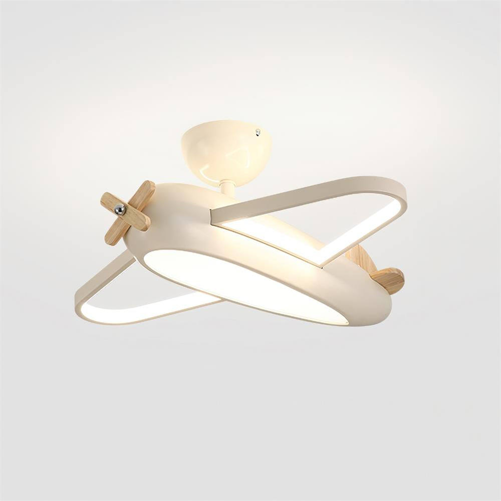 Ceiling Light With Integrated LED For Airplane Themed Kids Room
