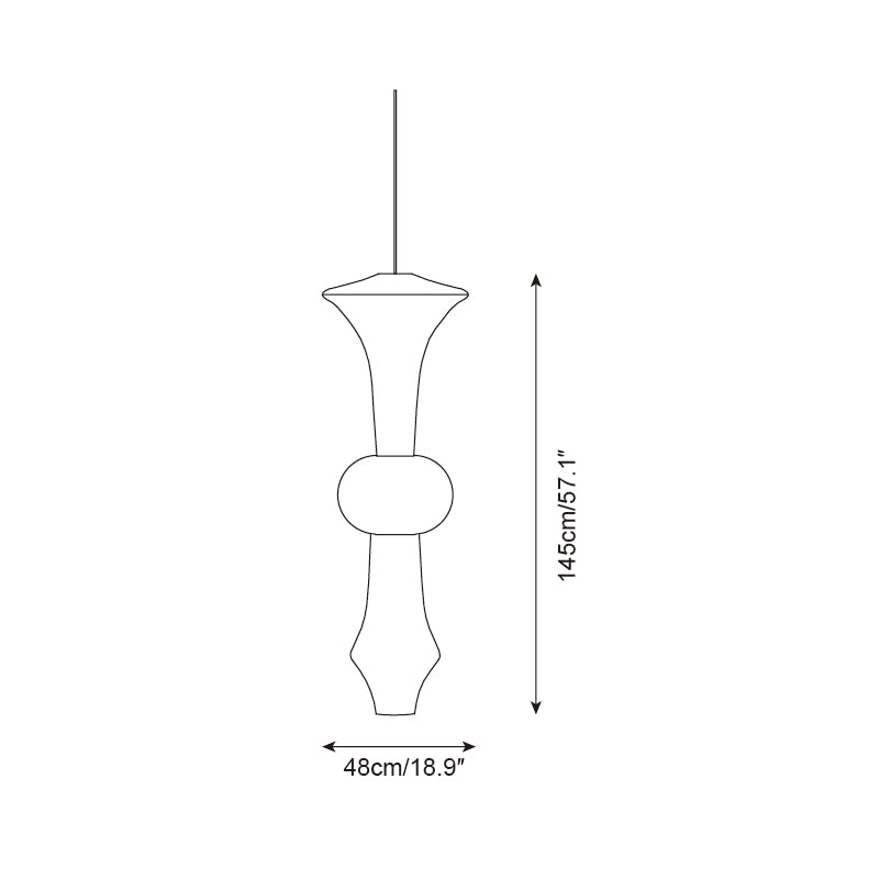 Ambient Lighting For Sculptural Mulberry Paper Pendant Lamp