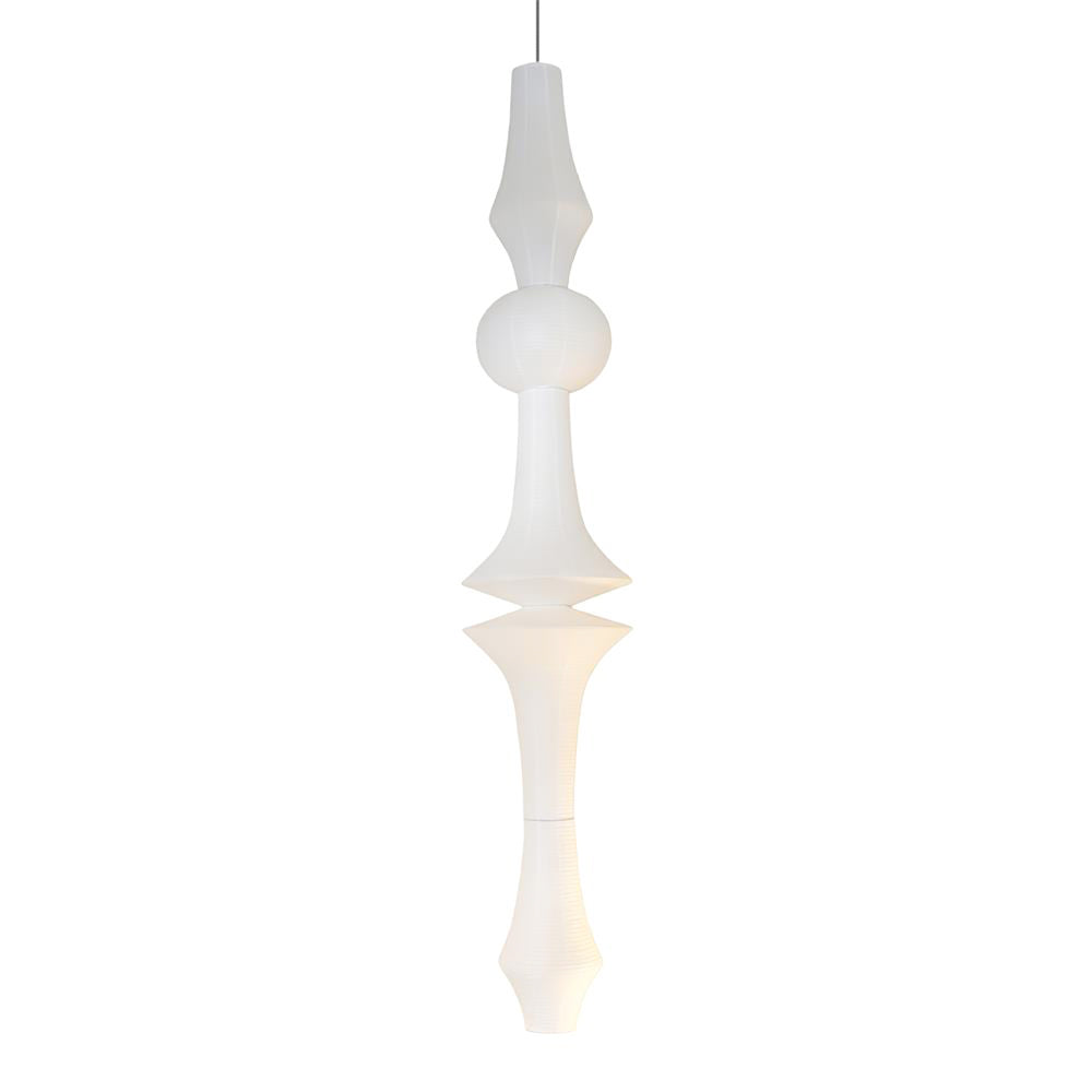 Ambient Lighting For Sculptural Mulberry Paper Pendant Lamp