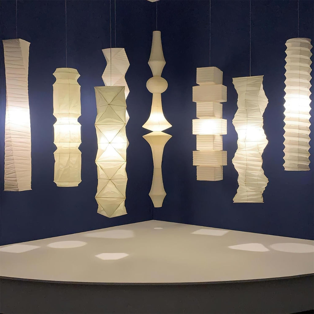 Ambient Lighting For Sculptural Mulberry Paper Pendant Lamp