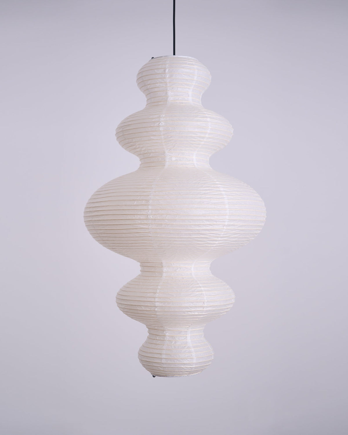 Dimmable Soft Ambient Pendant Lamp Featuring White Paper Shade