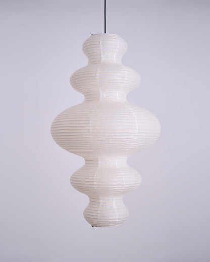 Dimmable Soft Ambient Pendant Lamp Featuring White Paper Shade