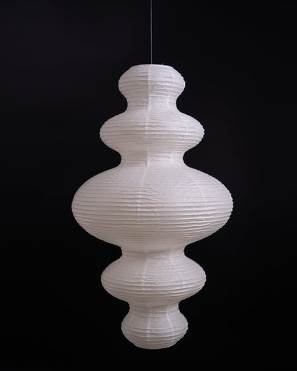 Dimmable Soft Ambient Pendant Lamp Featuring White Paper Shade