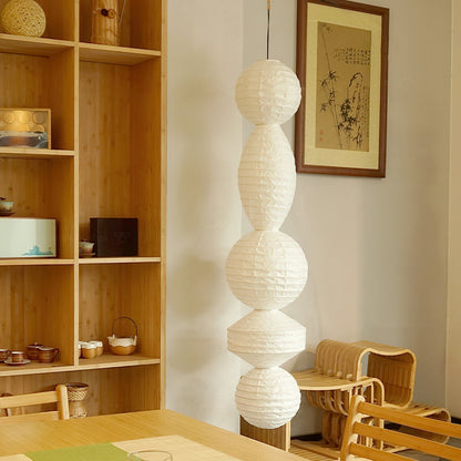 Pendant Light With Soft Glow Geometric Paper Lantern