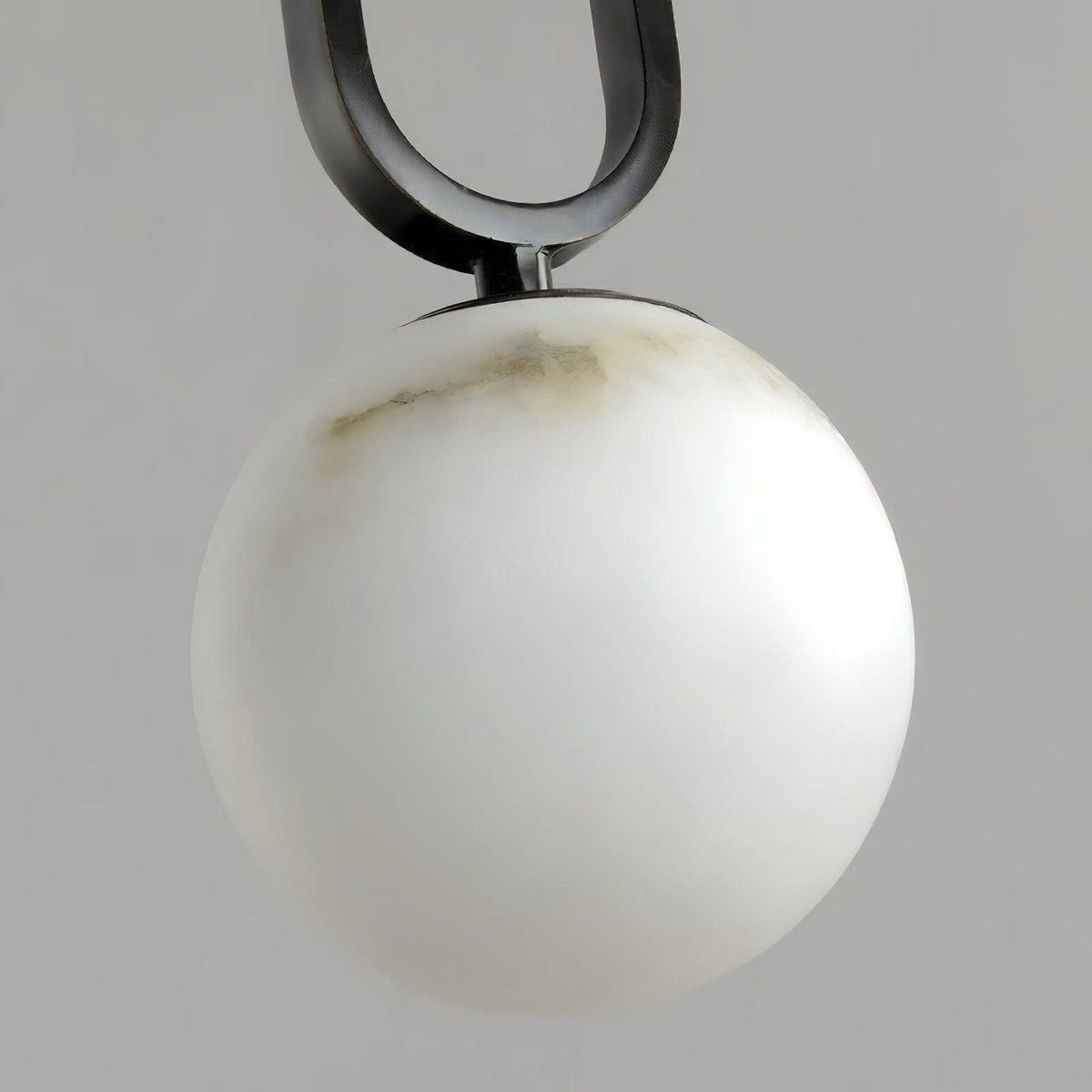 Soft Ambient Glow Elegant Alabaster Ball Pendant Light