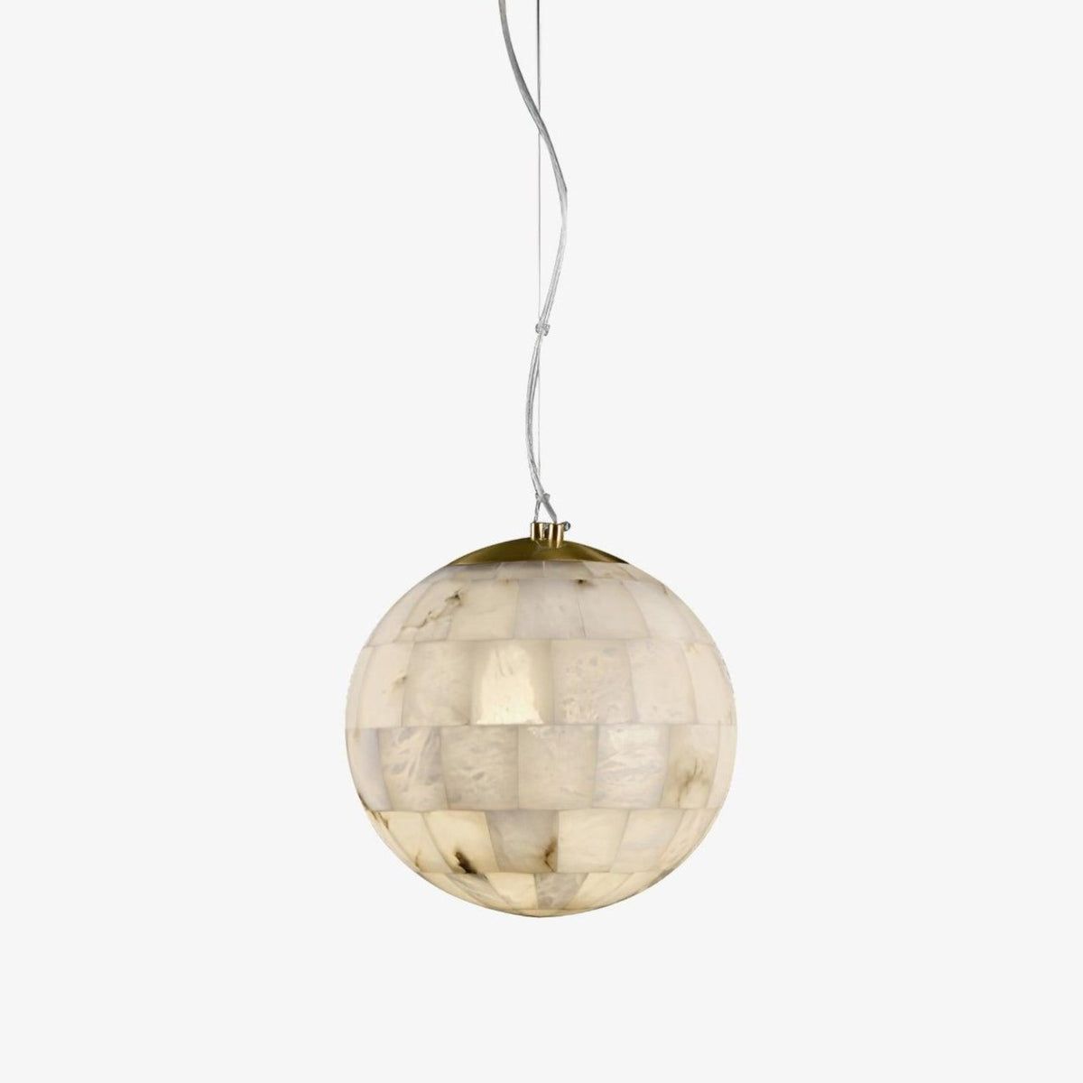 Warm Glow Pendant Lamp Alabaster Globe
