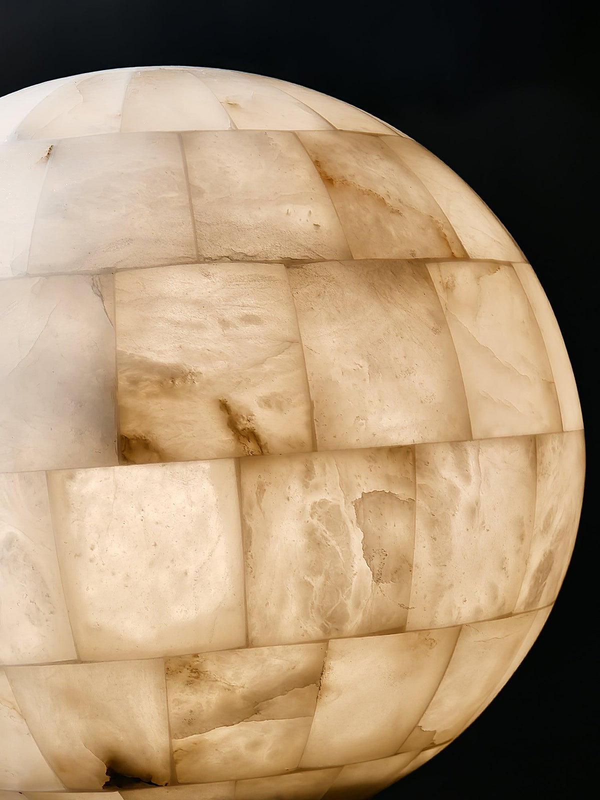 Warm Glow Pendant Lamp Alabaster Globe