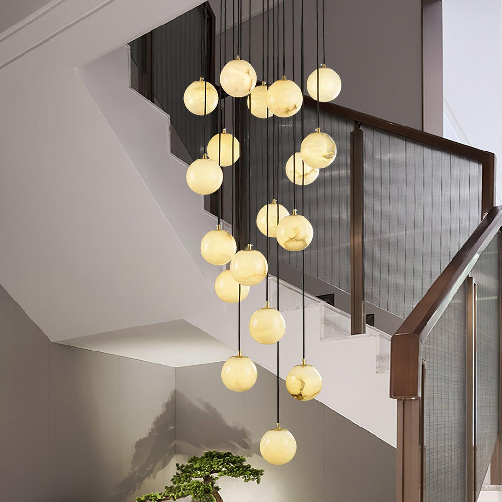 Ambient Glow Alabaster Pendant Light