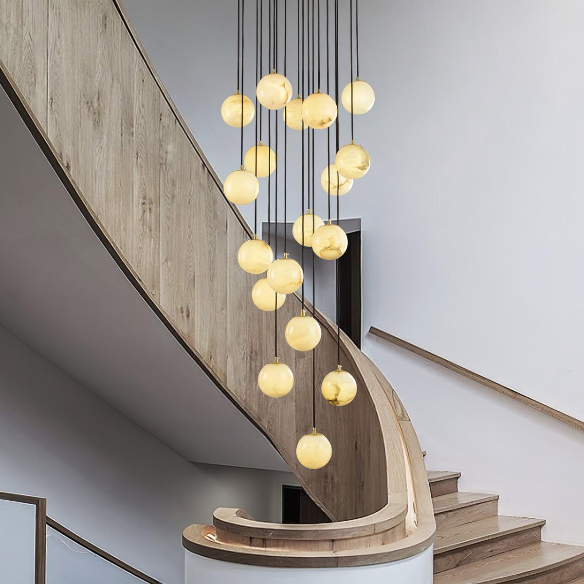 Ambient Glow Alabaster Pendant Light