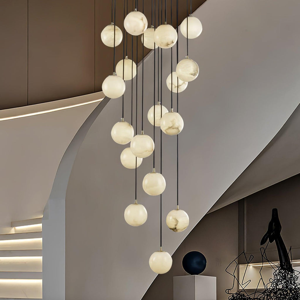 Ambient Glow Alabaster Pendant Light