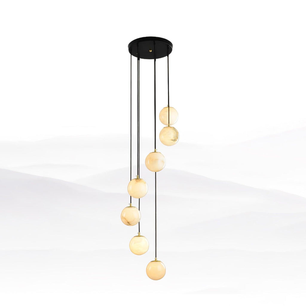 Ambient Glow Alabaster Pendant Light