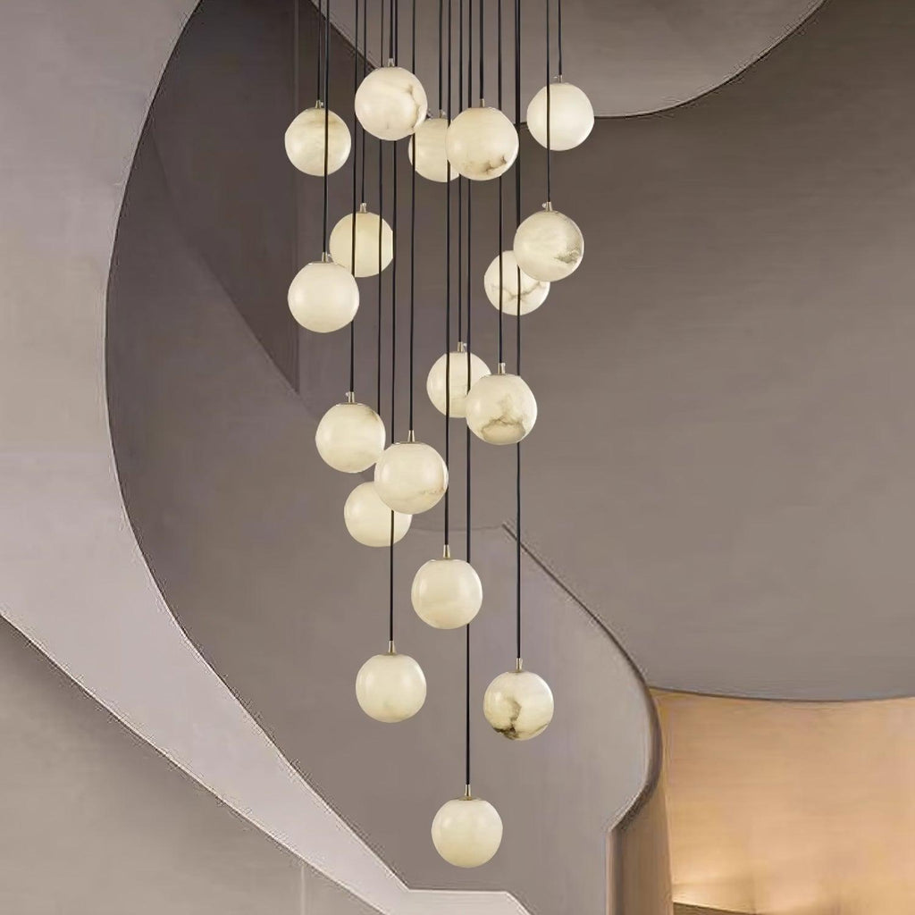 Ambient Glow Alabaster Pendant Light